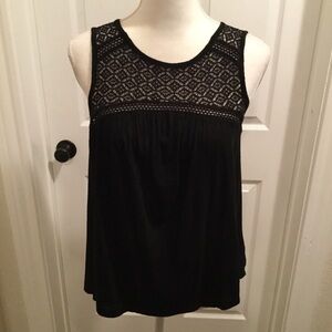 GAP Black Sleeveless Knit Top Size XS